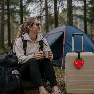 Zen Bagage Frappy Repérable étiquette bagage fraise