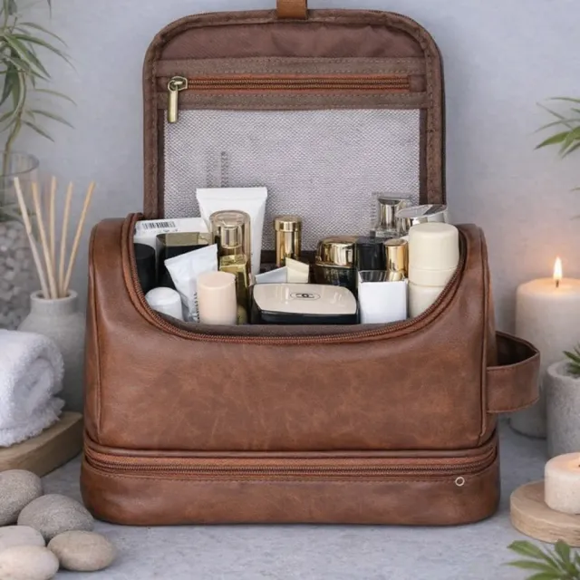 Zen Bagage Lorenzo trousse de toilette homme effet cuir
