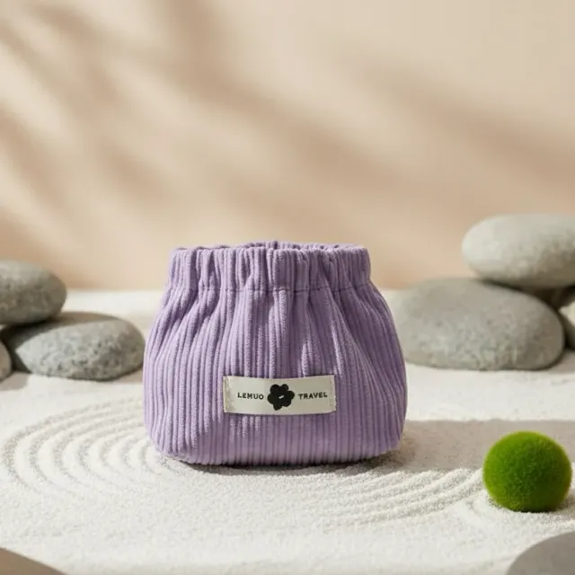 Zen Bagage Minimaliste trousse maquillage velours
