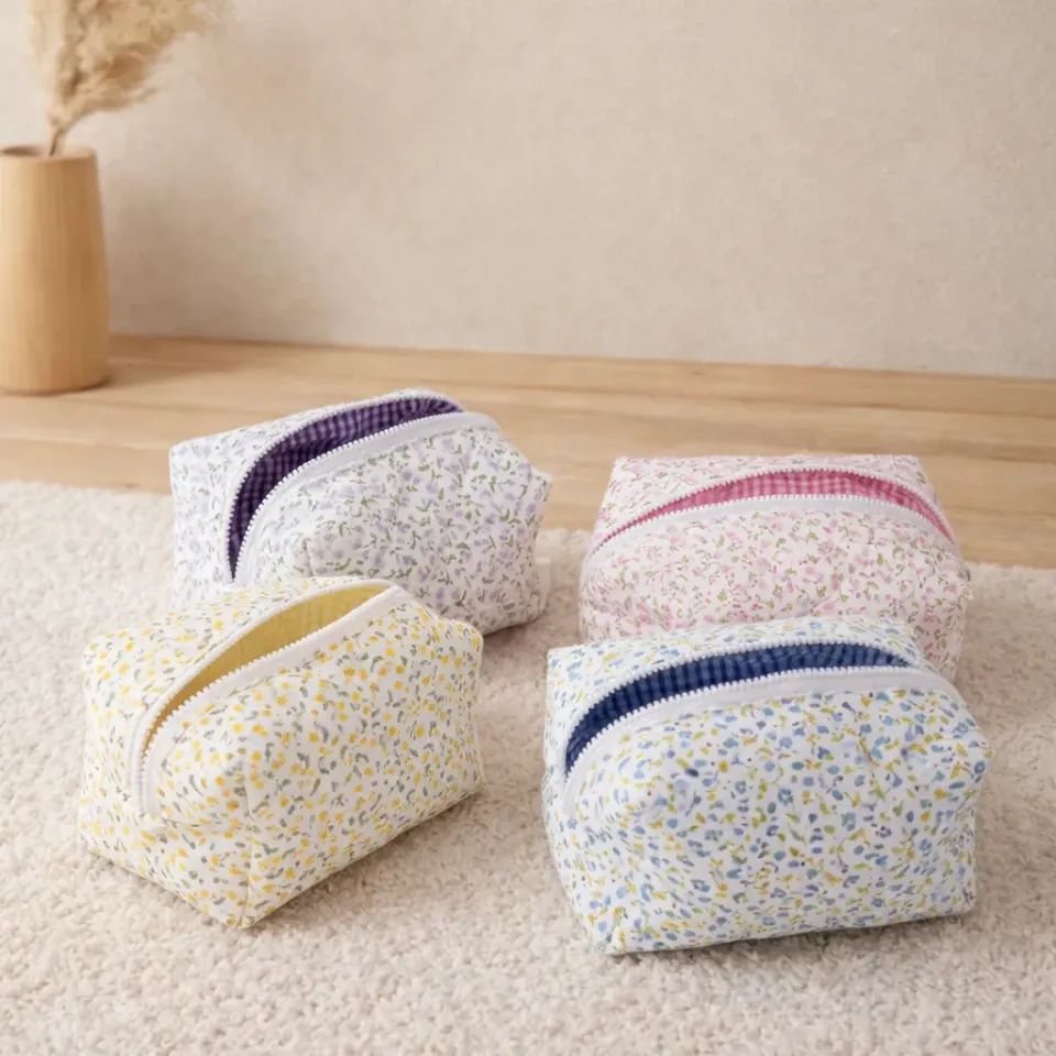 Zen Bagage Zen Vintage compact trousse maquillage fleurie