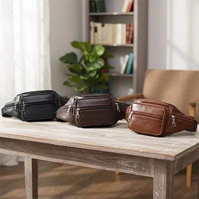Zen Bagage Pratique Tendance sacoche banane homme cuir PU