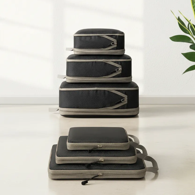 Zen Bagage Compression organisateur valise set 3 cubes