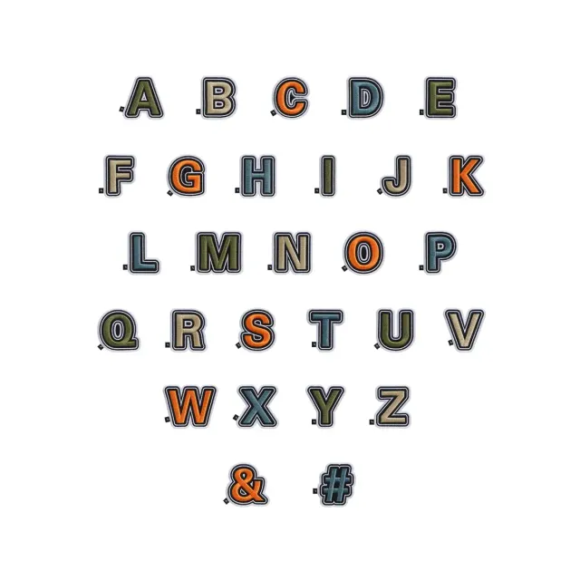 LOJEL Letter Patches patchs lettres