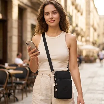 Zen Bagage Elegant pochette téléphone bandoulière 19 cm