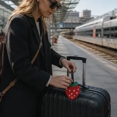 Zen Bagage Frappy Repérable étiquette bagage fraise
