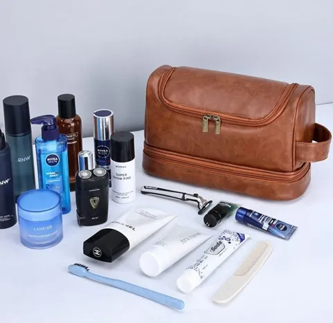 Zen Bagage Lorenzo trousse de toilette homme effet cuir