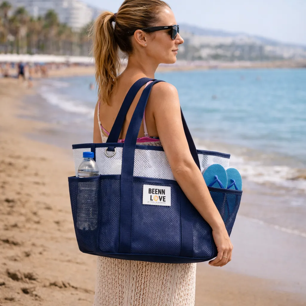 Zen Bagage Cabas de plage transparent sac plage femme