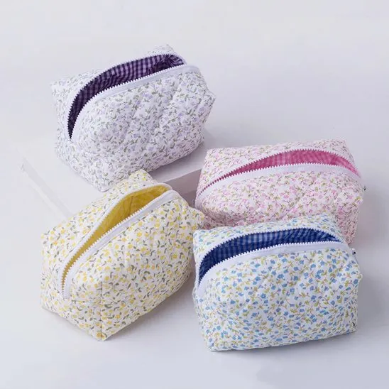Zen Bagage Zen Vintage compact trousse maquillage fleurie