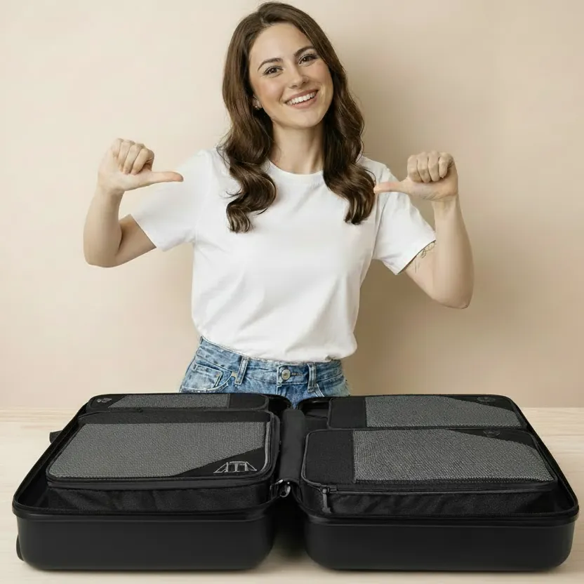 Zen Bagage ZenVoyage Organizer lot 6 sacs valise compression