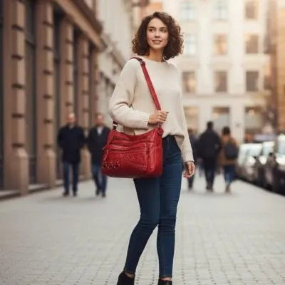 Zen Bagage Raffinée sac bandoulière femme multiples poches