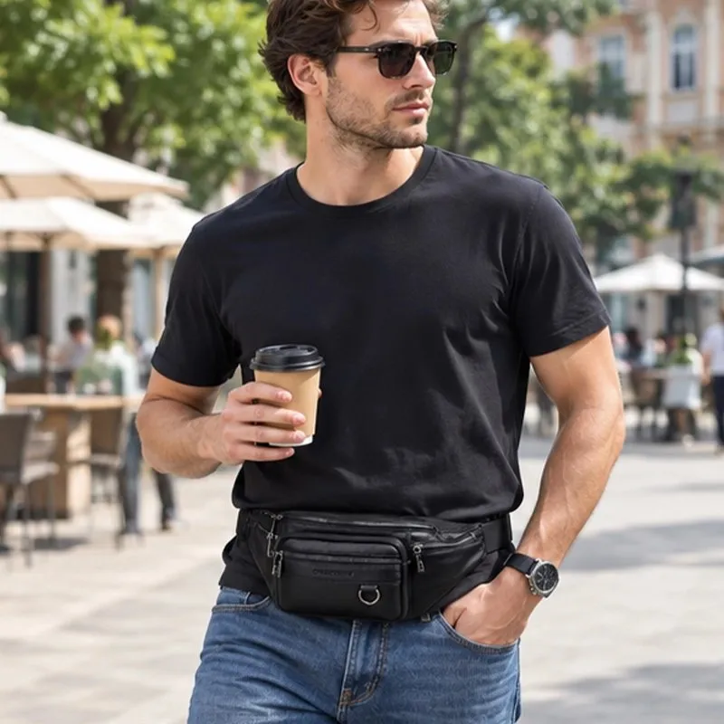 Zen Bagage Robuste et Chic sac banane homme effet cuir