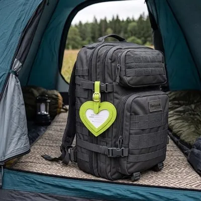 Zen Bagage Sécurisée étiquette bagage cœur