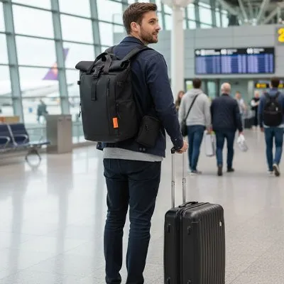 Zen Bagage Ultra sac à dos voyage roll-top imperméable
