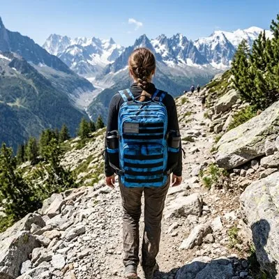 Zen Bagage Blue Aventure sac à dos voyage 45L