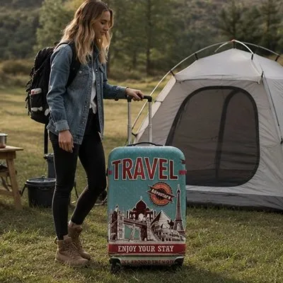 Zen Bagage Esprit Globe-Trotteur housse valise élastique