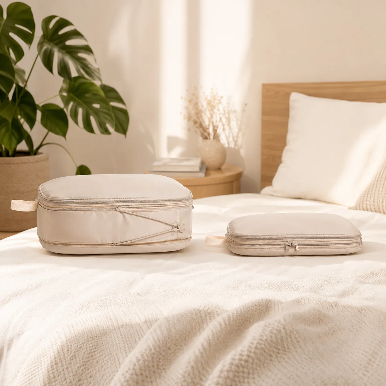 Zen Bagage Compress-chic set 6 cubes rangement compression