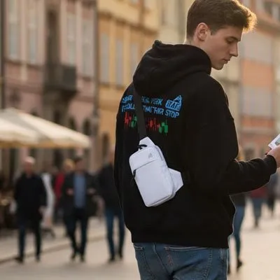 Sécurité Zen Moderne sac bandoulière homme antivol