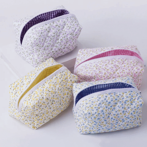Zen Bagage Zen Vintage compact trousse maquillage fleurie