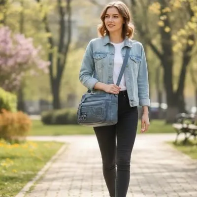 Zen Bagage Raffinée sac bandoulière femme multiples poches