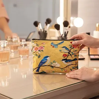 Zen Bagage Trésor Doré Compact trousse maquillage floral