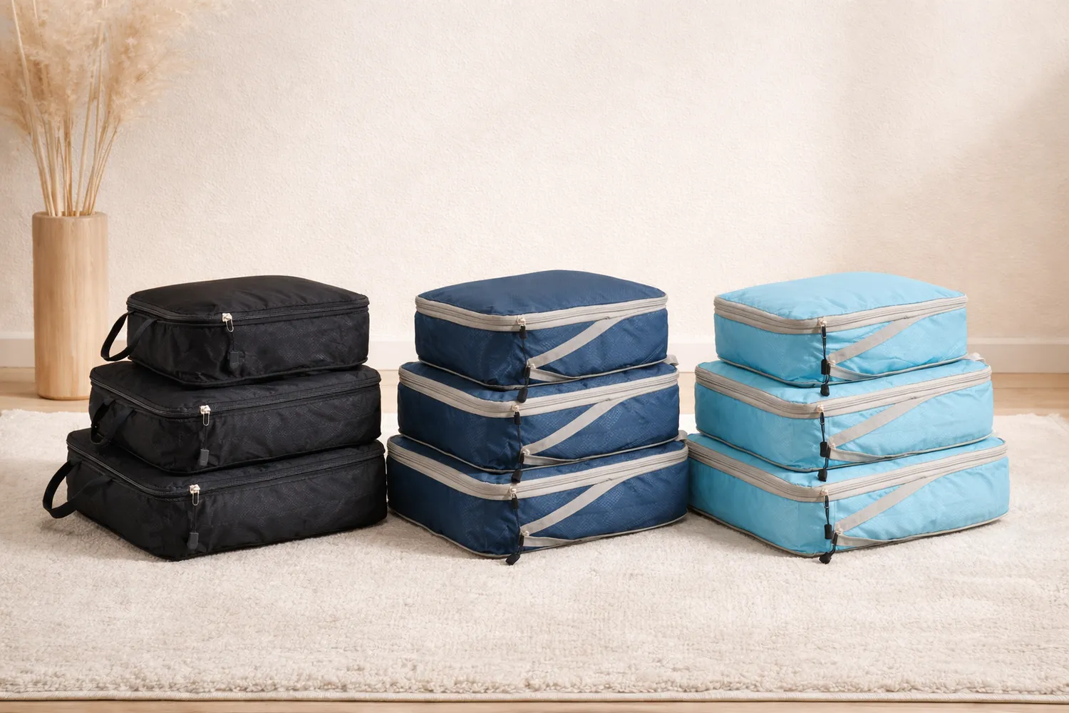 Zen Bagage Compression organisateur valise set 3 cubes