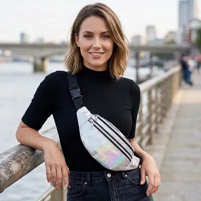 Zen Bagage sac banane femme holographique imperméable