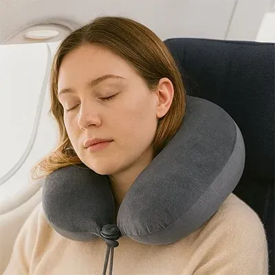 Zen Bagage Airflex appui-tête de voyage en velours