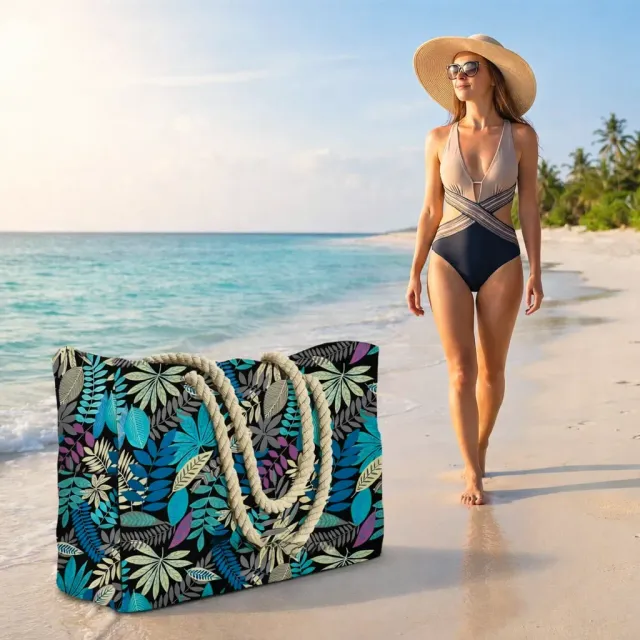 Zen Bagage Zen Tropical Sac Cabas Plage Zippé 53 cm